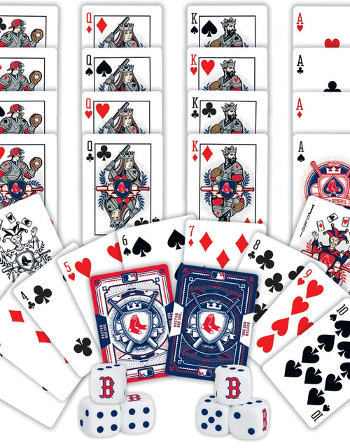 Load image into Gallery viewer, Boston Red Sox - 2-Pack Playing Cards &amp; Dice Set by MasterPieces Puzzle Company INC
