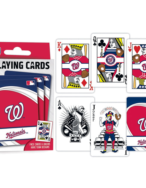 Load image into Gallery viewer, Washington Nationals Playing Cards - 54 Card Deck by MasterPieces Puzzle Company INC
