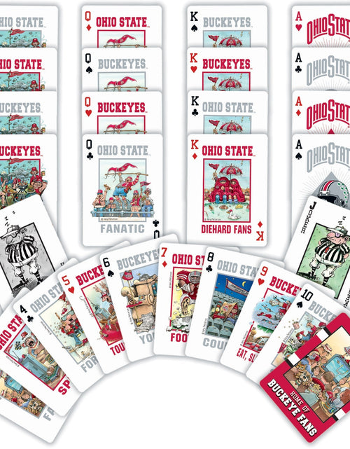 Load image into Gallery viewer, Ohio State Buckeyes Fan Deck Playing Cards - 54 Card Deck by MasterPieces Puzzle Company INC
