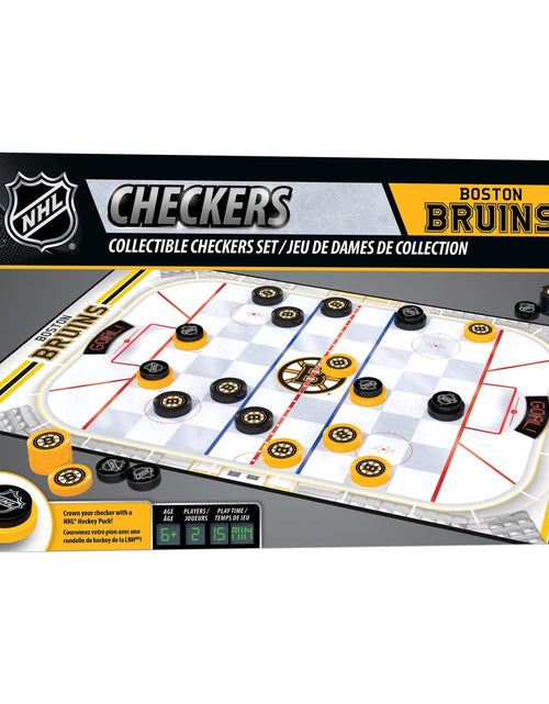 Load image into Gallery viewer, Boston Bruins Checkers Board Game by MasterPieces Puzzle Company INC
