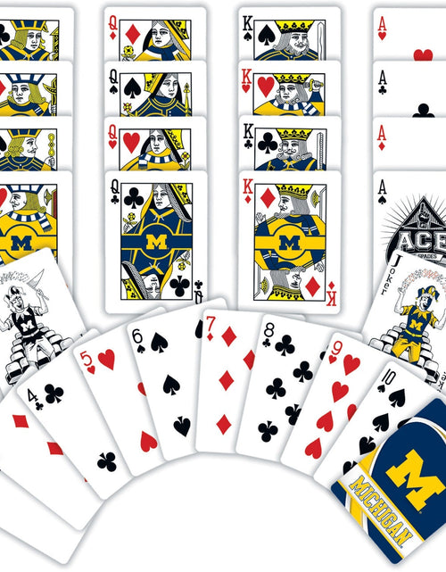 Load image into Gallery viewer, Michigan Wolverines Playing Cards - 54 Card Deck by MasterPieces Puzzle Company INC
