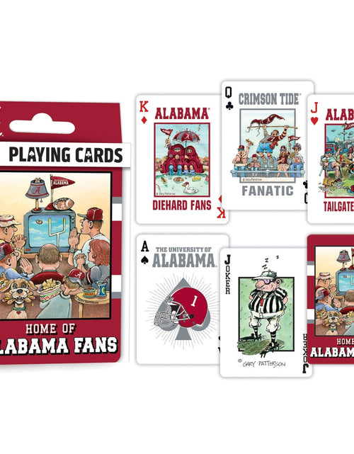 Load image into Gallery viewer, Alabama Crimson Tide Fan Deck Playing Cards - 54 Card Deck by MasterPieces Puzzle Company INC
