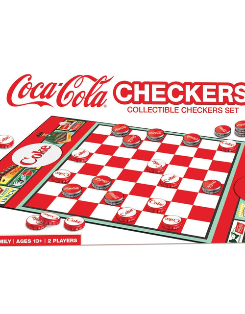 Load image into Gallery viewer, Coca-Cola Checkers Board Game by MasterPieces Puzzle Company INC
