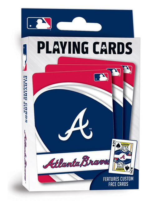Load image into Gallery viewer, Atlanta Braves Playing Cards - 54 Card Deck by MasterPieces Puzzle Company INC
