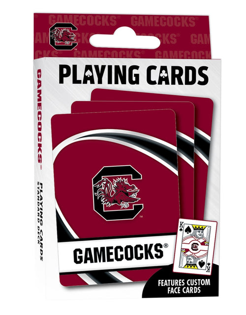 Load image into Gallery viewer, South Carolina Gamecocks Playing Cards - 54 Card Deck by MasterPieces Puzzle Company INC
