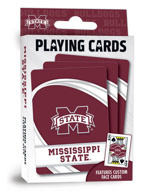 Load image into Gallery viewer, Mississippi State Bulldogs Playing Cards - 54 Card Deck by MasterPieces Puzzle Company INC
