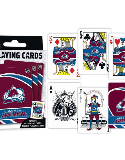 Load image into Gallery viewer, Colorado Avalanche Playing Cards - 54 Card Deck by MasterPieces Puzzle Company INC
