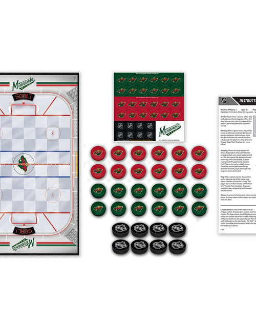 Load image into Gallery viewer, Minnesota Wild Checkers Board Game by MasterPieces Puzzle Company INC
