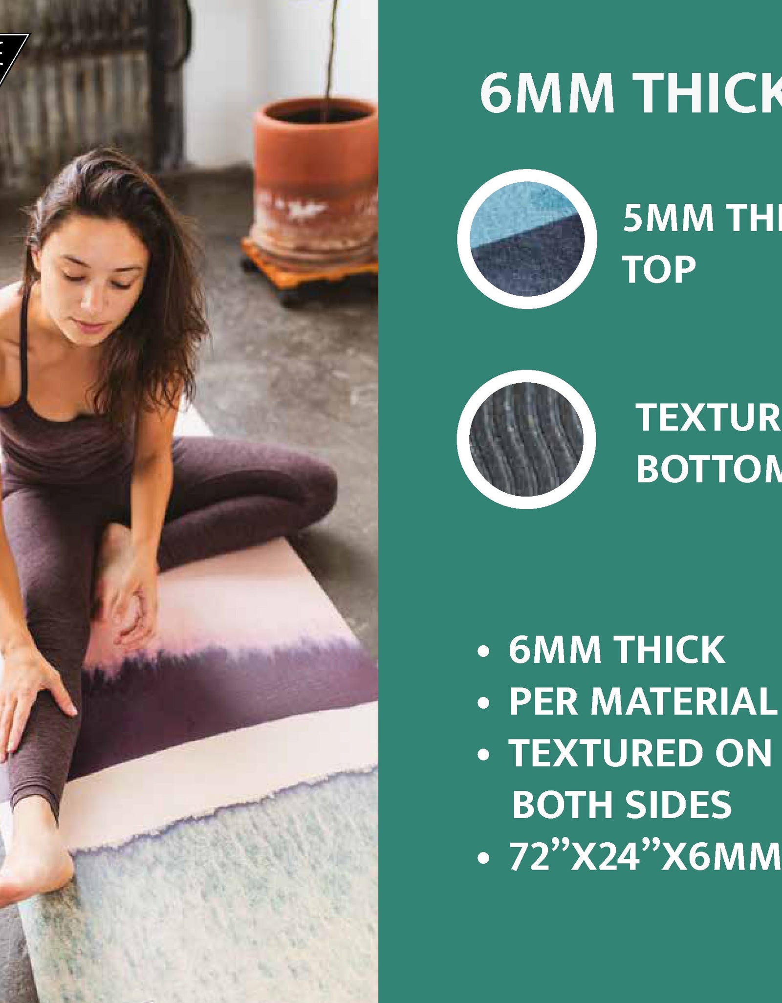 Pendleton x Yune Yoga Rancho Arroyo Grey Mat by Yune Yoga