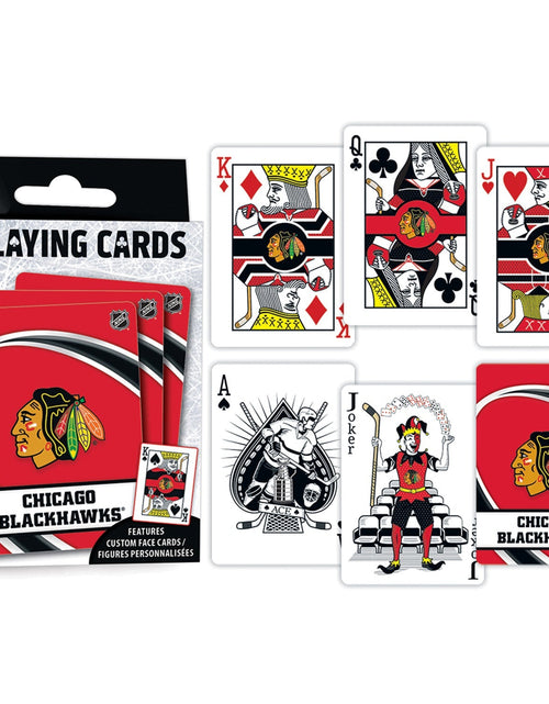 Load image into Gallery viewer, Chicago Blackhawks Playing Cards - 54 Card Deck by MasterPieces Puzzle Company INC
