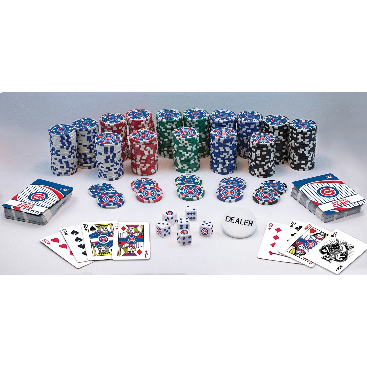 Chicago Cubs 300 Piece Poker Set by MasterPieces Puzzle Company INC