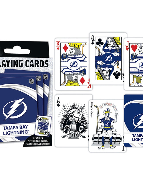 Load image into Gallery viewer, Tampa Bay Lightning Playing Cards - 54 Card Deck by MasterPieces Puzzle Company INC
