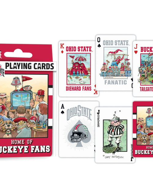 Load image into Gallery viewer, Ohio State Buckeyes Fan Deck Playing Cards - 54 Card Deck by MasterPieces Puzzle Company INC
