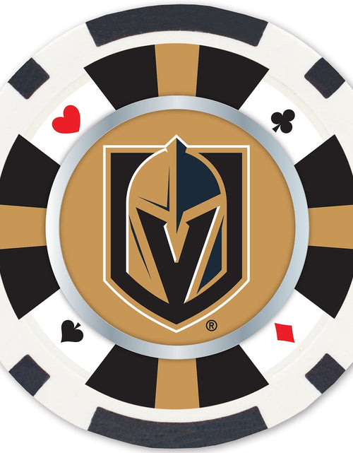 Load image into Gallery viewer, Las Vegas Golden Knights 100 Piece Poker Chips by MasterPieces Puzzle Company INC
