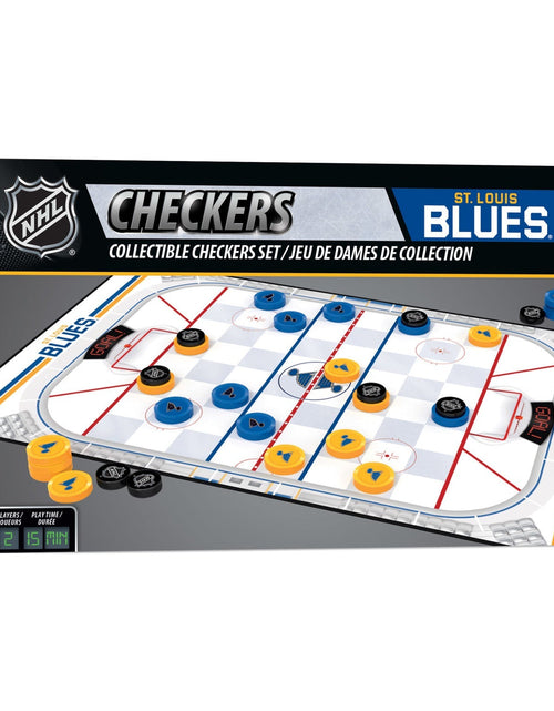 Load image into Gallery viewer, St. Louis Blues Checkers Board Game by MasterPieces Puzzle Company INC
