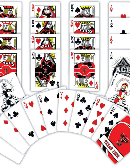 Load image into Gallery viewer, Texas Tech Red Raiders Playing Cards - 54 Card Deck by MasterPieces Puzzle Company INC
