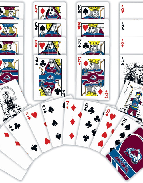 Load image into Gallery viewer, Colorado Avalanche Playing Cards - 54 Card Deck by MasterPieces Puzzle Company INC
