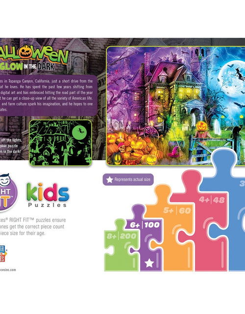 Load image into Gallery viewer, Halloween Glow in the Dark - Spooky Night 100 Piece Jigsaw Puzzle by MasterPieces Puzzle Company INC
