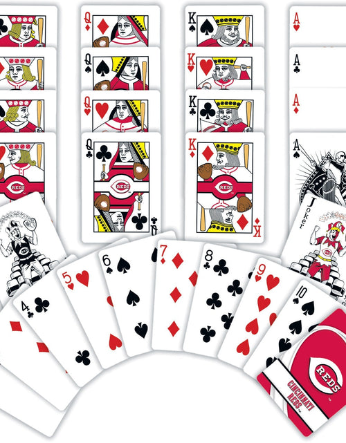 Load image into Gallery viewer, Cincinnati Reds Playing Cards - 54 Card Deck by MasterPieces Puzzle Company INC
