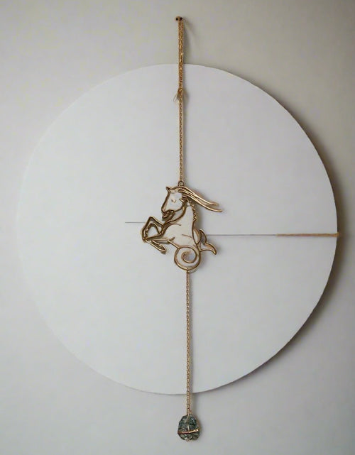 Load image into Gallery viewer, Zodiac Silhouette and Crystal Wall Hanging by Ariana Ost
