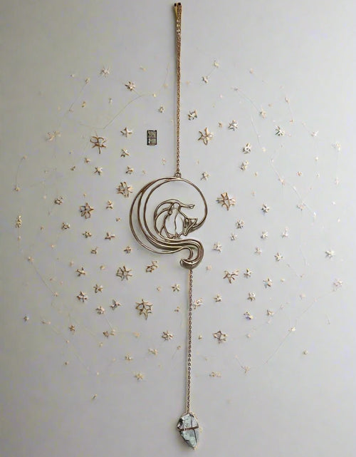 Load image into Gallery viewer, Zodiac Silhouette and Crystal Wall Hanging by Ariana Ost
