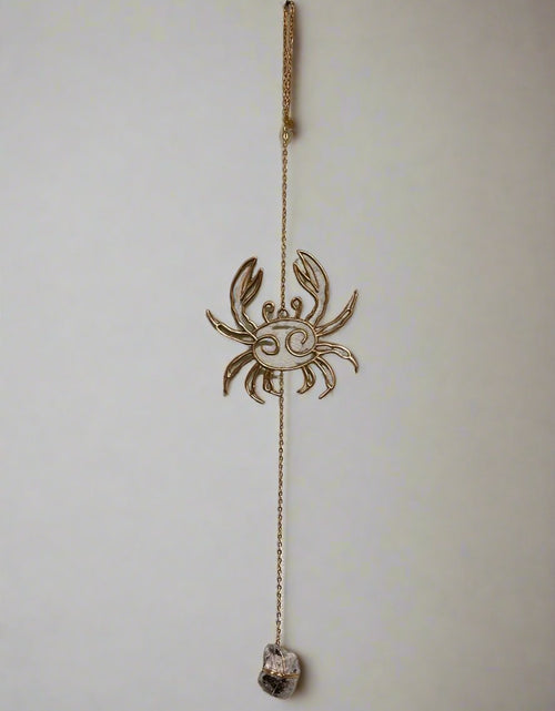 Load image into Gallery viewer, Zodiac Silhouette and Crystal Wall Hanging by Ariana Ost
