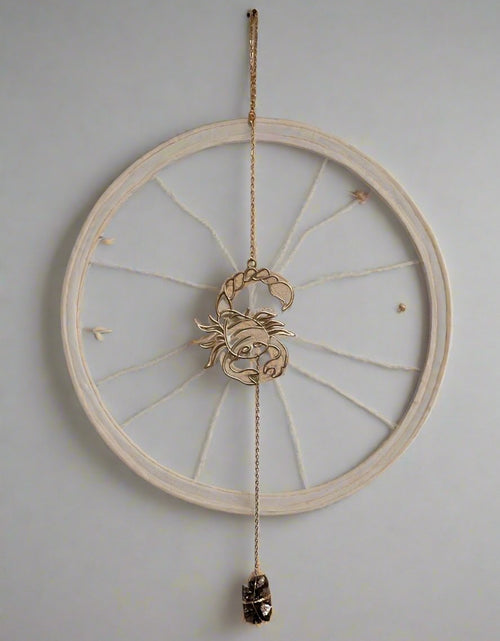 Load image into Gallery viewer, Zodiac Silhouette and Crystal Wall Hanging by Ariana Ost
