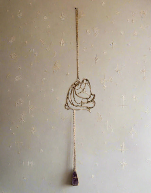Load image into Gallery viewer, Zodiac Silhouette and Crystal Wall Hanging by Ariana Ost
