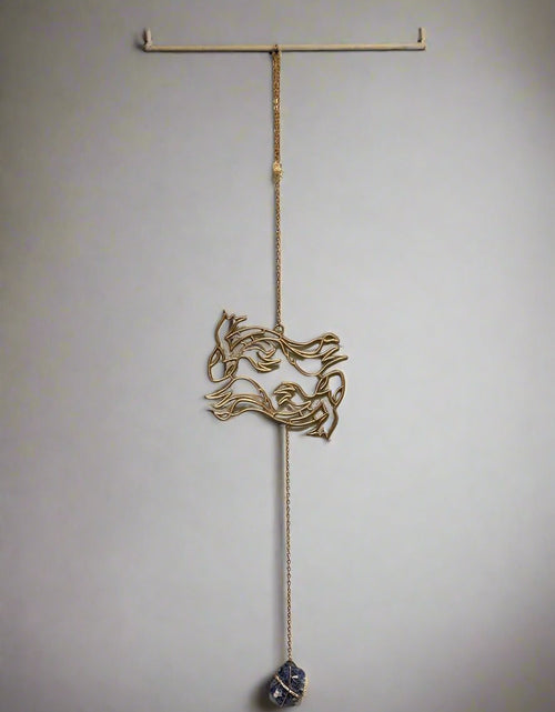 Load image into Gallery viewer, Zodiac Silhouette and Crystal Wall Hanging by Ariana Ost
