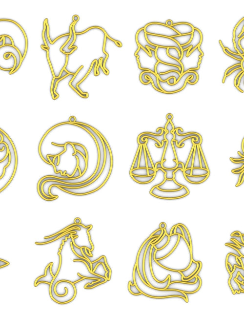 Load image into Gallery viewer, Zodiac Silhouette and Crystal Wall Hanging by Ariana Ost
