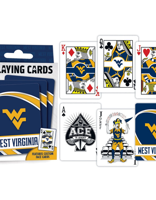 Load image into Gallery viewer, West Virginia Mountaineers Playing Cards - 54 Card Deck by MasterPieces Puzzle Company INC
