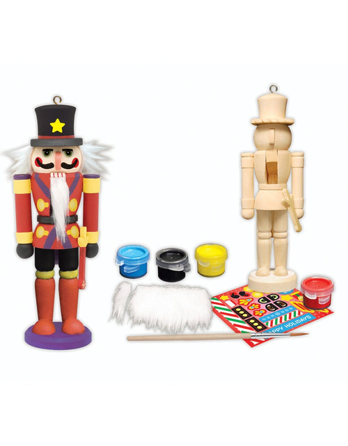 Load image into Gallery viewer, Nutcracker Soldier Ornament Wood Paint Kit by MasterPieces Puzzle Company INC
