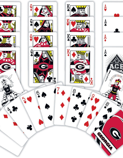 Load image into Gallery viewer, Georgia Bulldogs Playing Cards - 54 Card Deck by MasterPieces Puzzle Company INC
