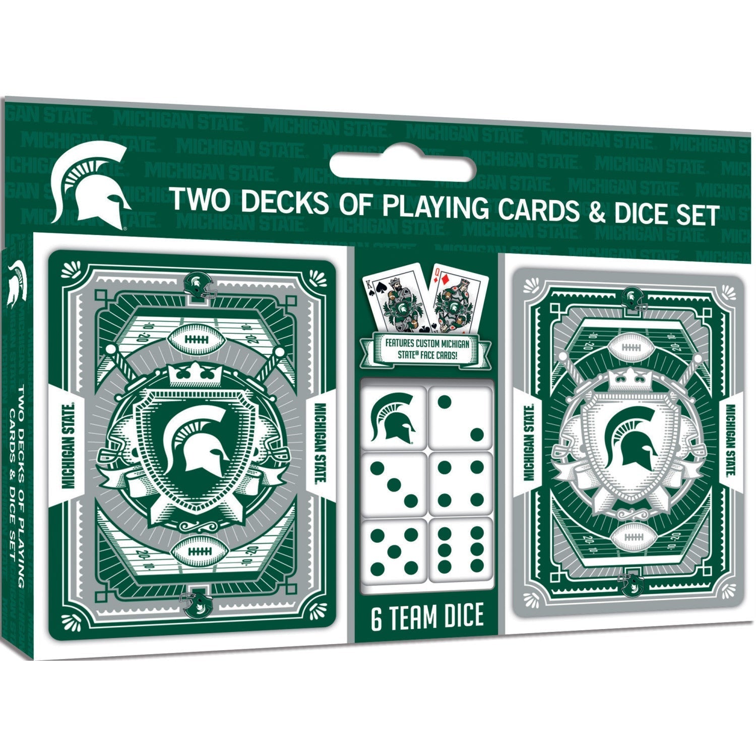Michigan State Spartans - 2-Pack Playing Cards & Dice Set by MasterPieces Puzzle Company INC
